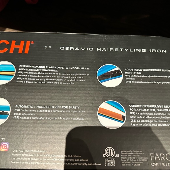 CHI 1” hair straightener - Picture 2 of 3